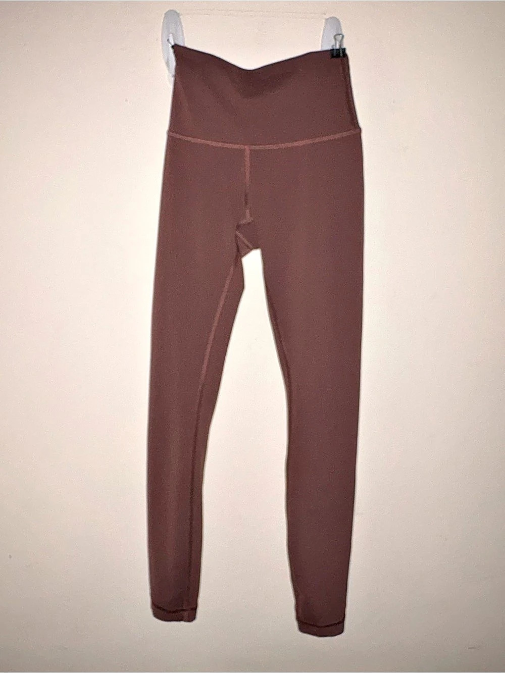 Lululemon Align High Rise Leggings Size 2 Mauve Brown Plum Double Lined
